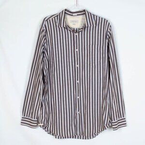 Banana Republic Striped Button Up Shirt Men's Sz L‎